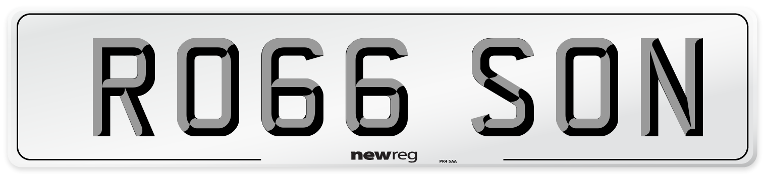 RO66 SON Number Plate from New Reg